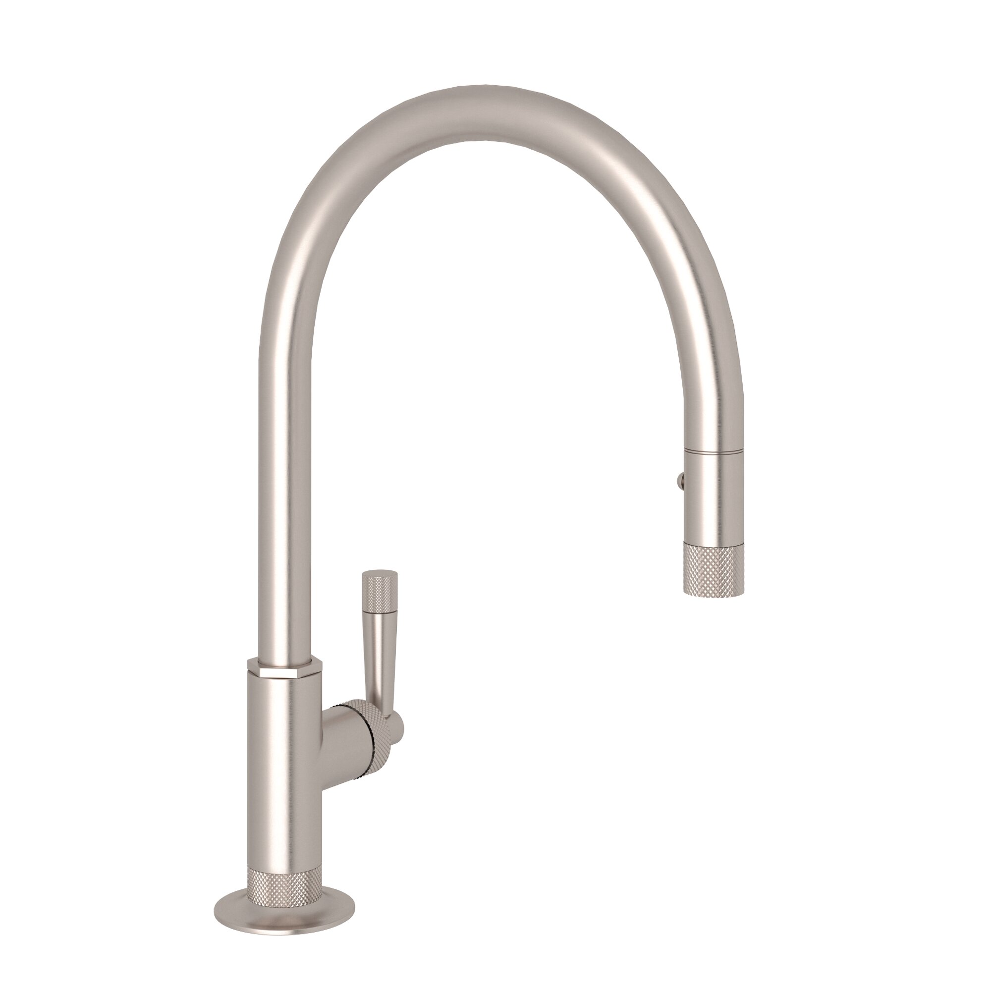 Satin Nickel Kitchen Faucets You Ll Love In 2020   Satin Nickel Graceline Single Handle Kitchen Faucet 